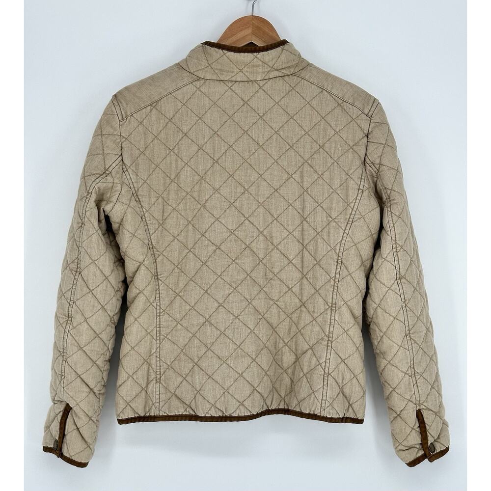 Polo Ralph Lauren Jeans Co. Women’s Classic Quilted Snap Front Jacket Size L - Picture 9 of 10